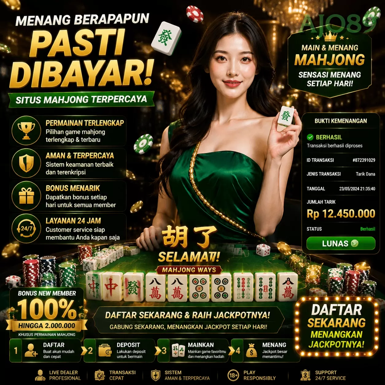Beragam Permainan yang Tersedia di ajo89